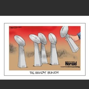 Tom Brady Tampa Super Bowl "The Brady Bunch Poster" 11 X 17